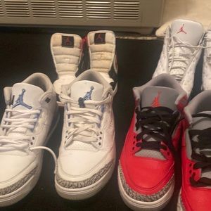 Hi I am selling 4 pairs of my shoes they are use authentic and clean :)